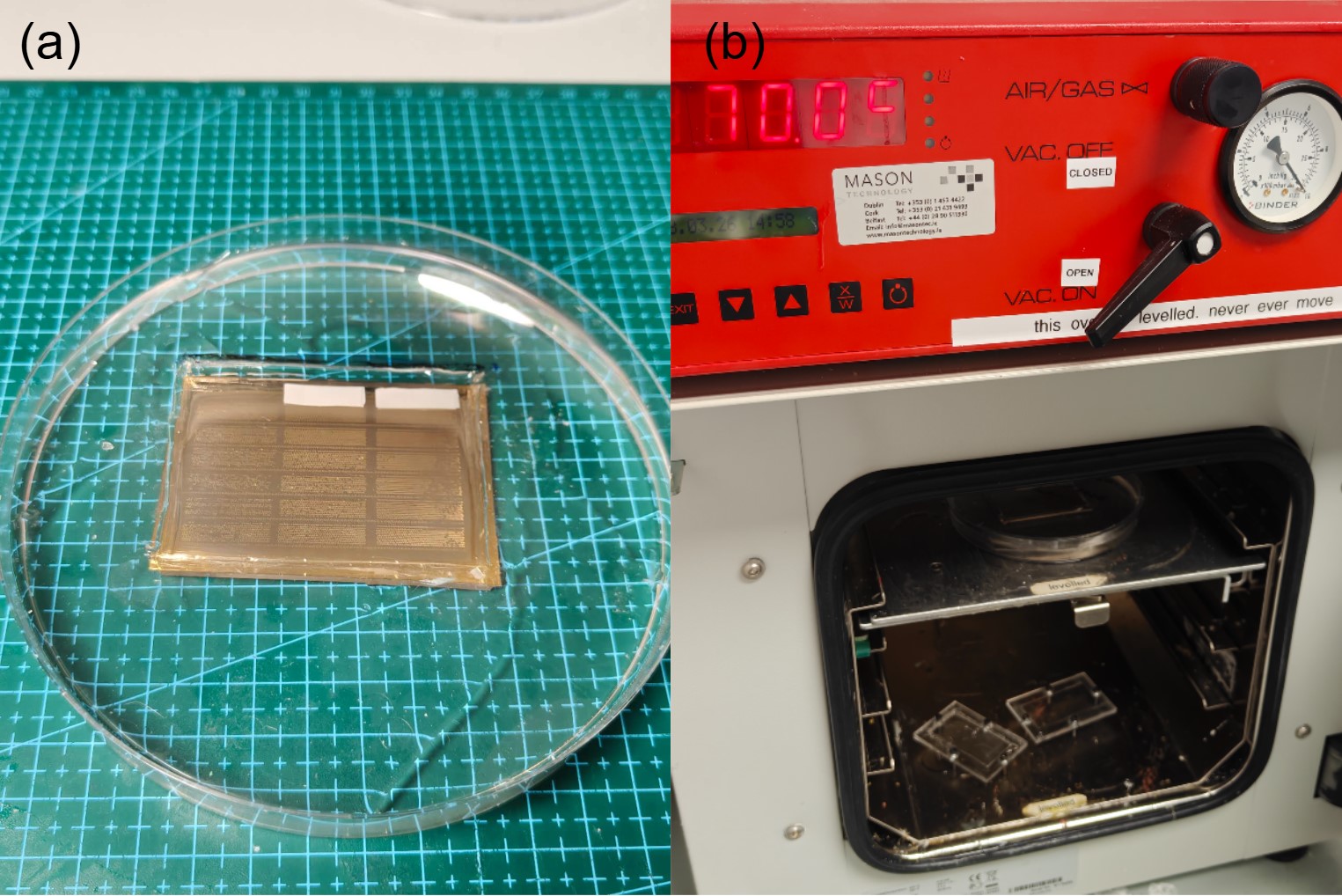 Thermal curing 70°C