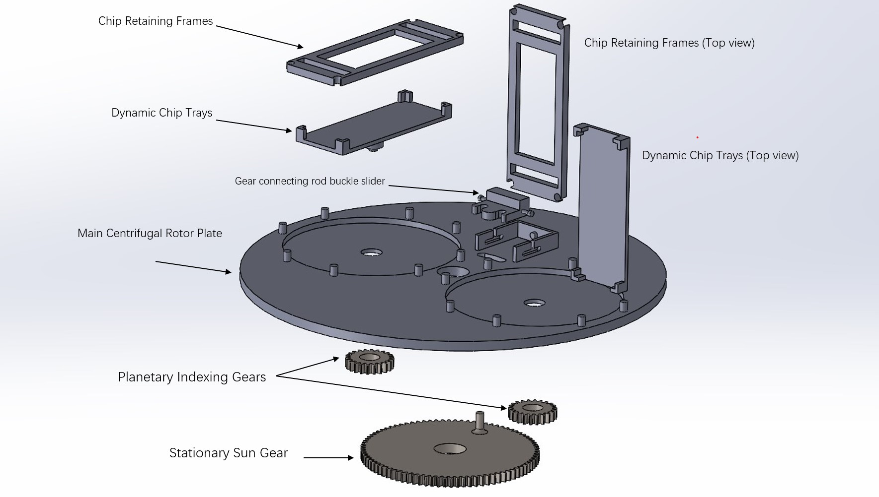 Platform V1 CAD exploded view